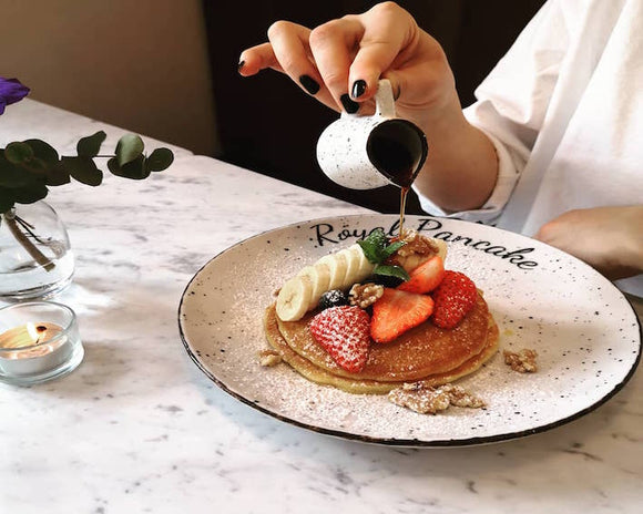 Royal Pancake. Leverancer af borde i smuk italiensk marmor.