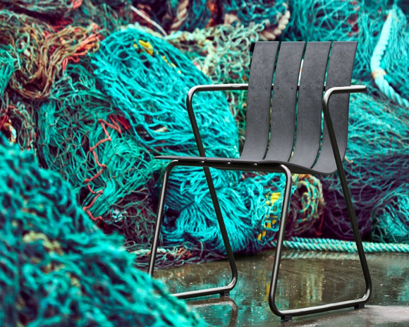 Nanna Ditzel stol - Ocean af brugte fiskenet og reb