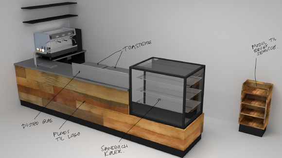 3D layout til restauranter mm