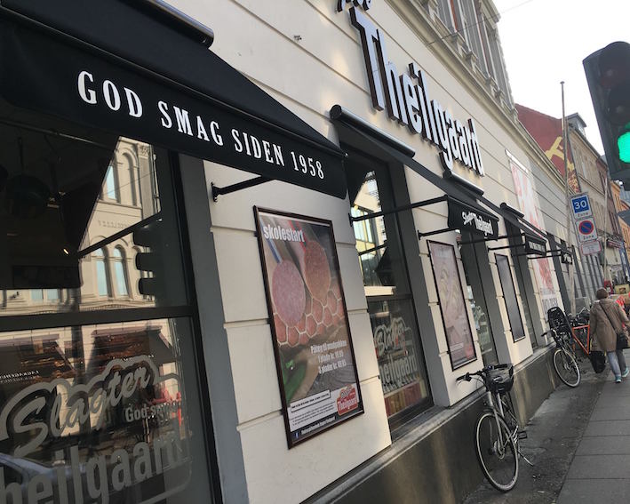 Design af facade til Slagter Theilgaard i Århus