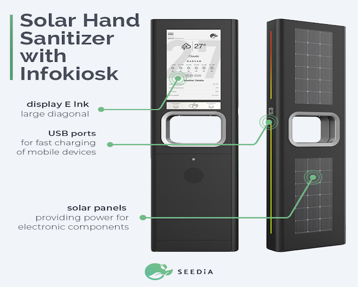 Håndspritstander til butikker, storcentre, lufthavne mv.