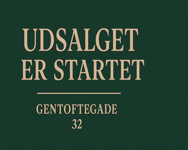 Udsalg af møbler, lamper, demovarer, prototyper mv.