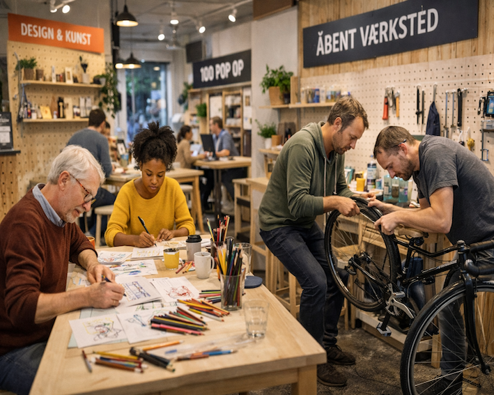 100 pop-op. Fællesskabets pop-up rum