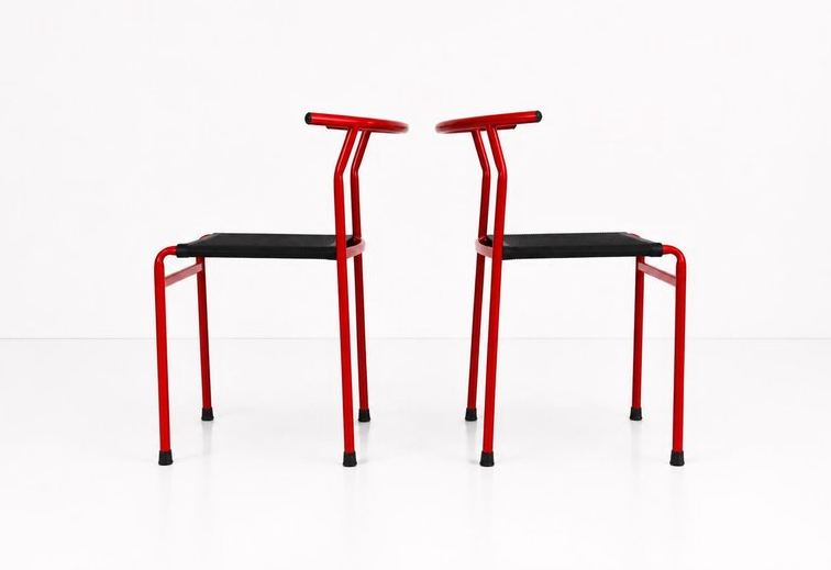 Found. 6 stk Vintage Café stole – Philippe Starck for Baleri Italia, 1984