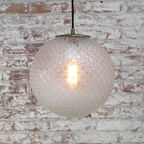 Found. 22 stk. Vintage glaspendel – Globe Clear Large