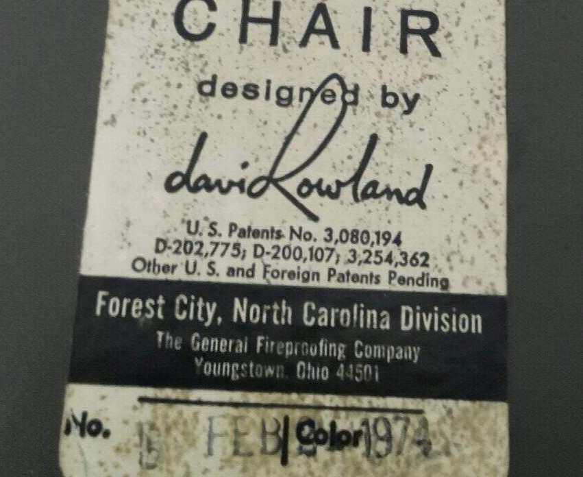 Found - 12 stk David Rowland 40/4 stol
