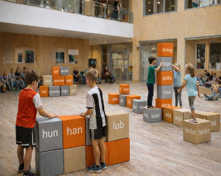 TIQ Skolemøbler - Dansk (Sæt med 25 skumklodser)