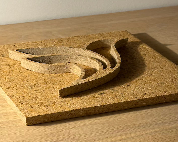 Skilte lavet af risskaller - Synlig bæredygtighed