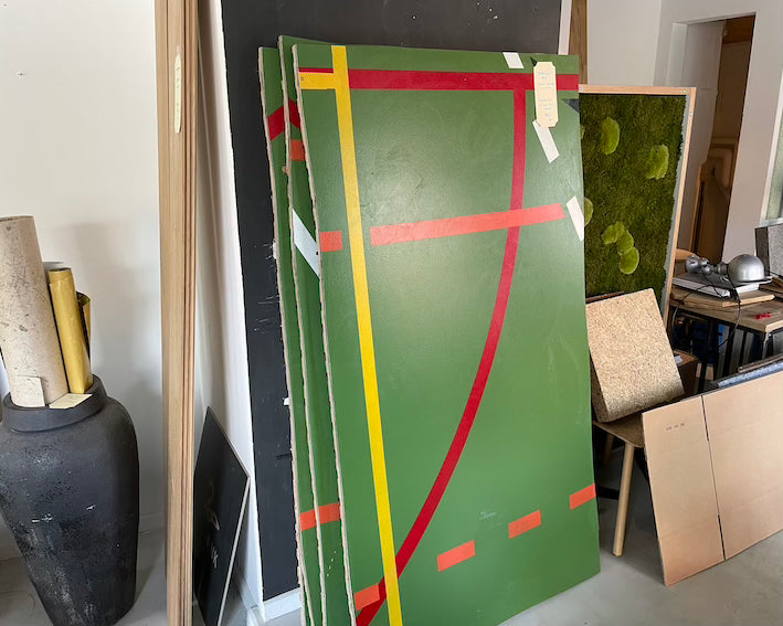 Sportsgulve / til bordplader ca 100x180 cm.