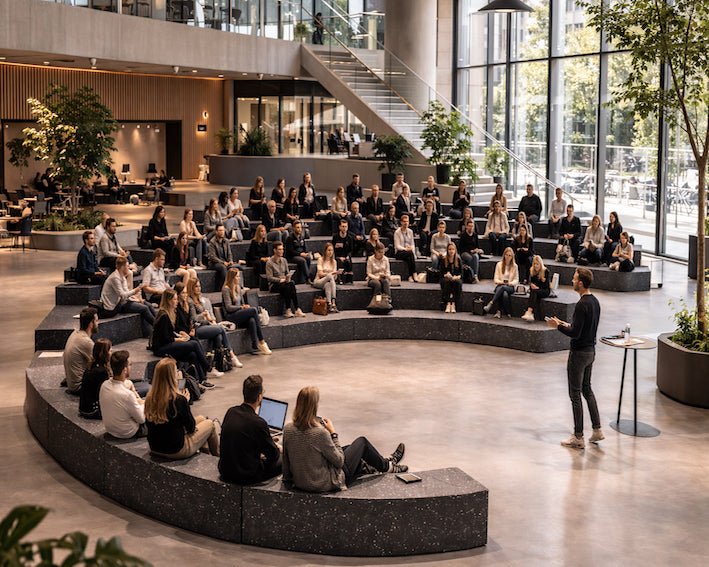 Cavea - Modulært tribunesystem i genbrugsplast