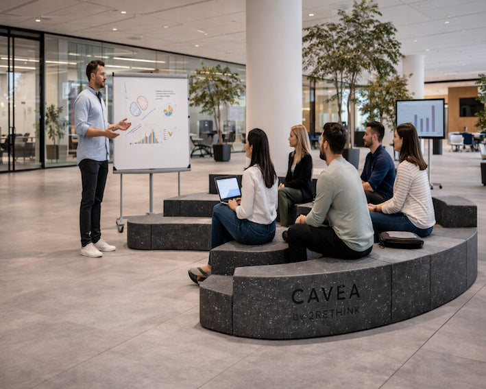 Cavea - Modulært tribunesystem i genbrugsplast