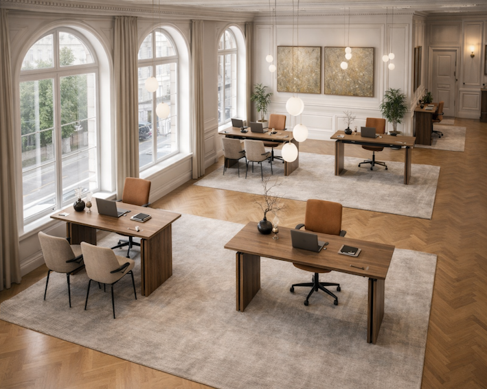 Kontorindretning. Hjælp til indretning af kontorer.