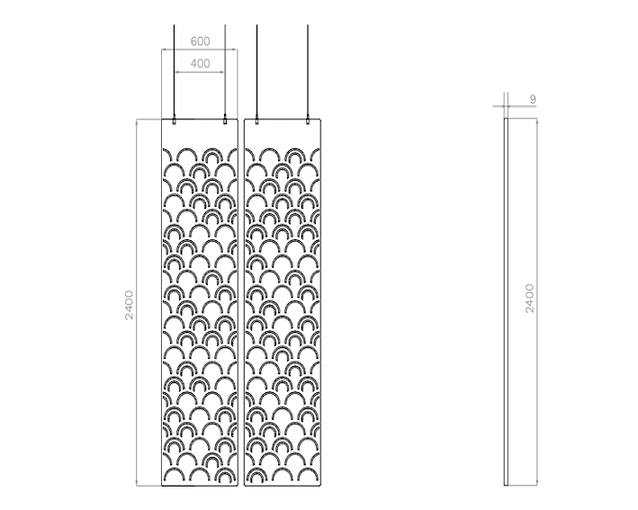Hanging dividers i filt - 28 farver.