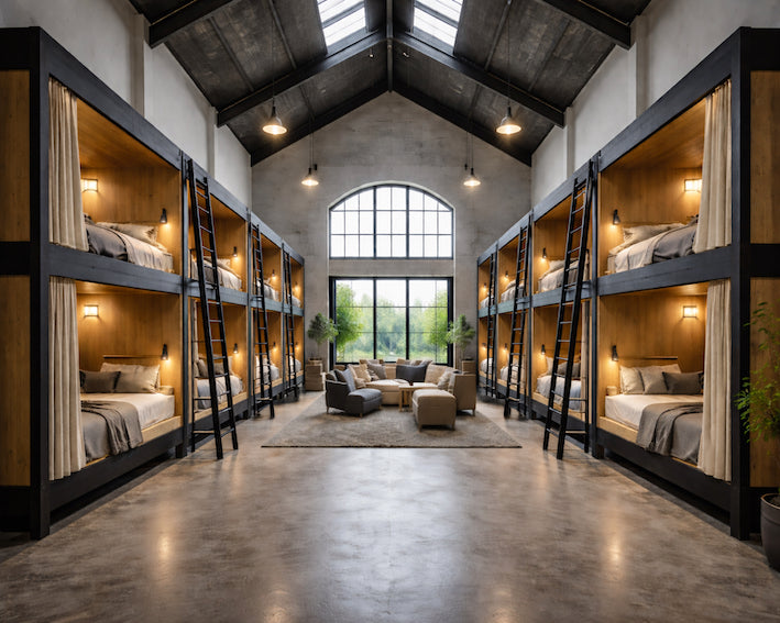 Ladeværk. Udvikling af tomme lader til rentable overnatningssteder