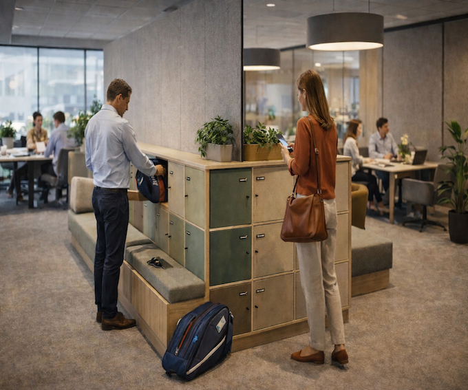 Lockerværk. Sikrer dine ting mens du arbejder, spiser eller er aktiv.