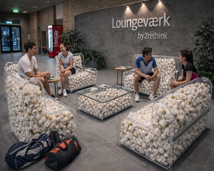 Loungeværk by 2rethink. No waste Chair lounges.