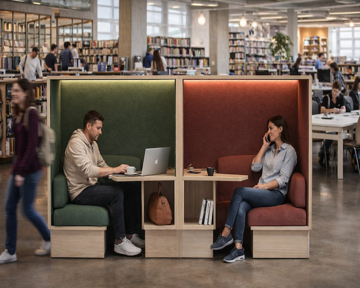 Mute fokus. Biblioteksmøbel fra Horreds