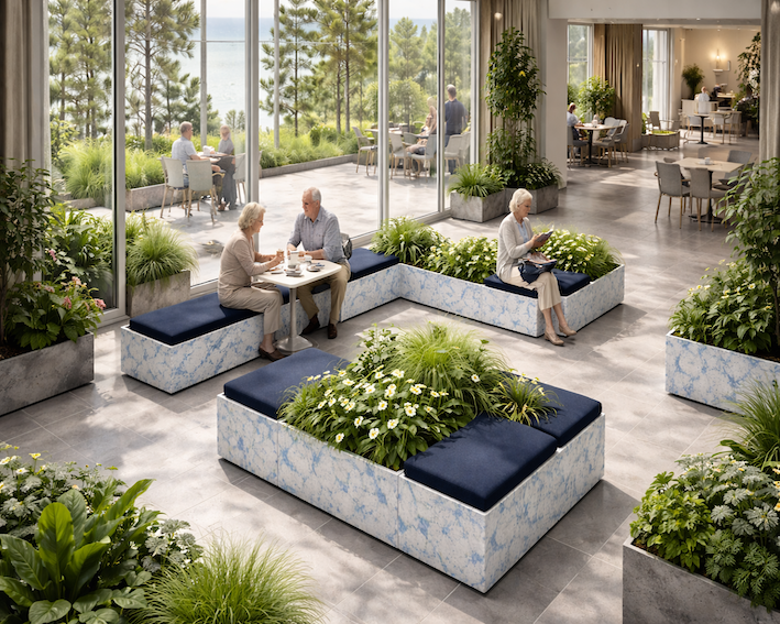 Opholdsværk - et modulært opholds system til grønne områder