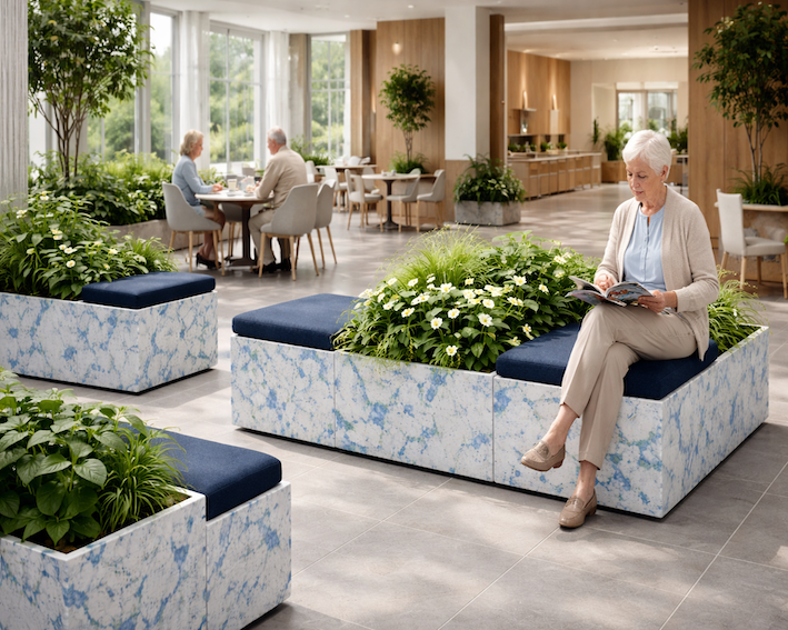 Opholdsværk - et modulært opholds system til grønne områder