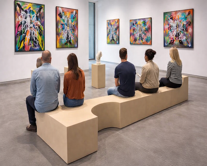 Podieværk. Et modulært podium og inventarsystem til museer, butikker mm.