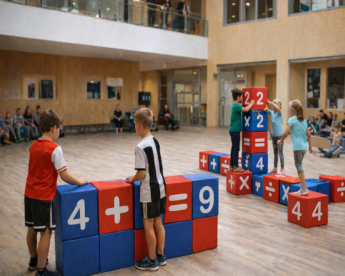 TIQ Skolemøbler - Matematik (Sæt med 25 skumklodser)